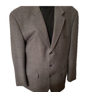 Alfani Gray Wool-Blend Blazer with Notch Lapel